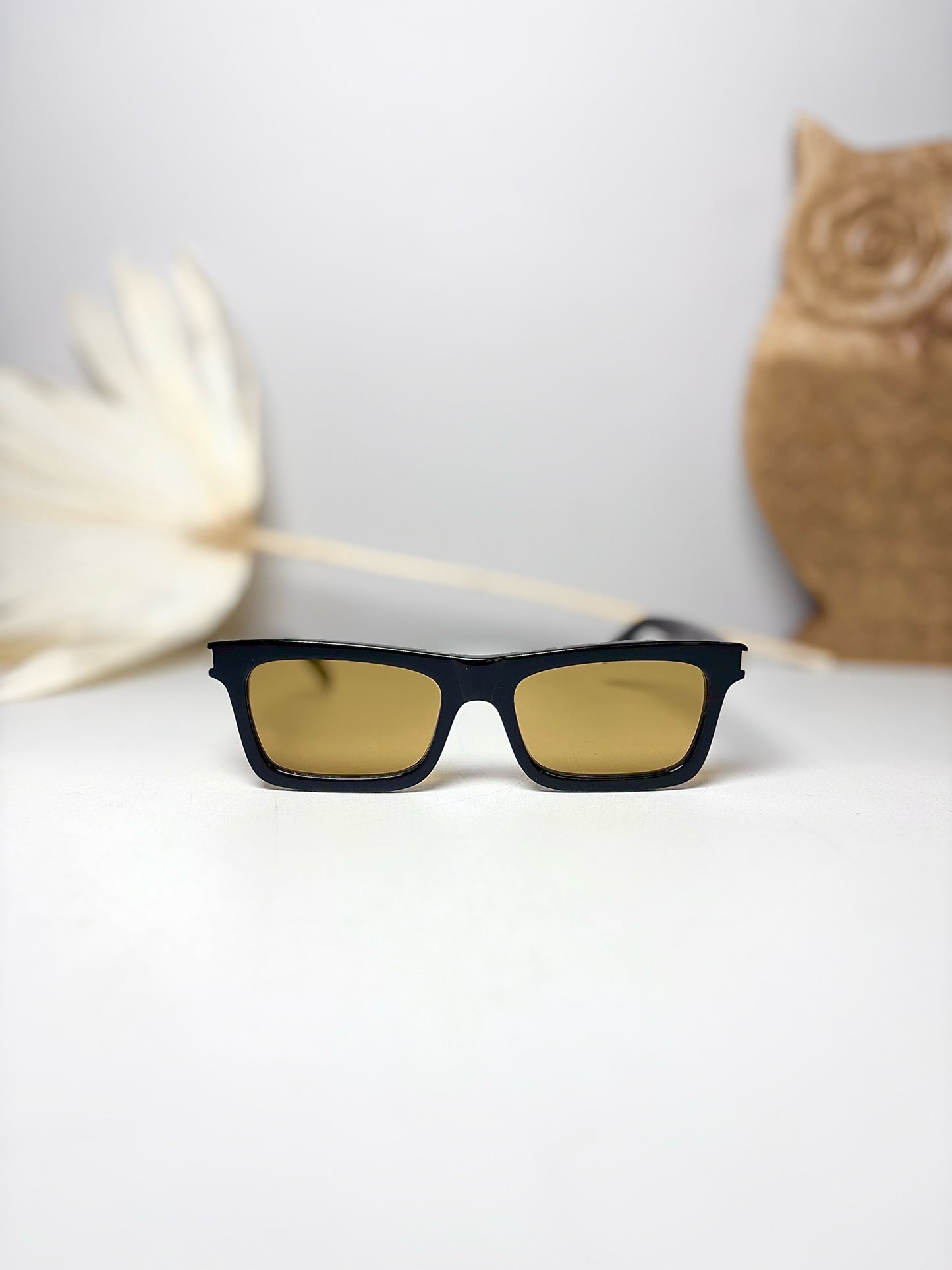 Saint Laurent Black New Wave Sunglasses