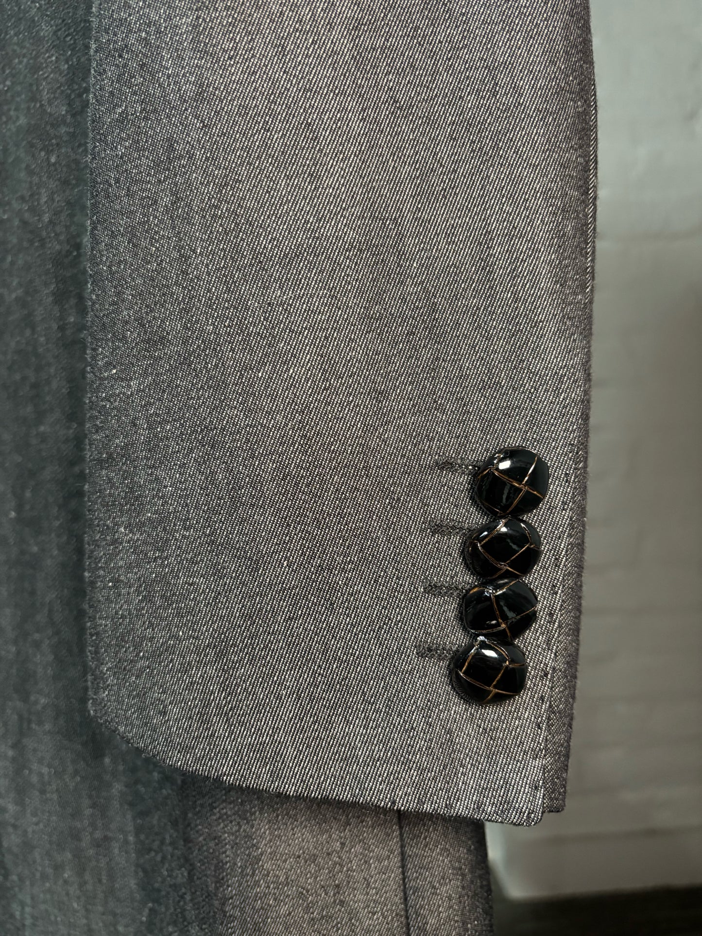Dolce & Gabbana Gray 70% Wool, 30% Cotton Solid Men's Mens Size 52 (US XL) Coat