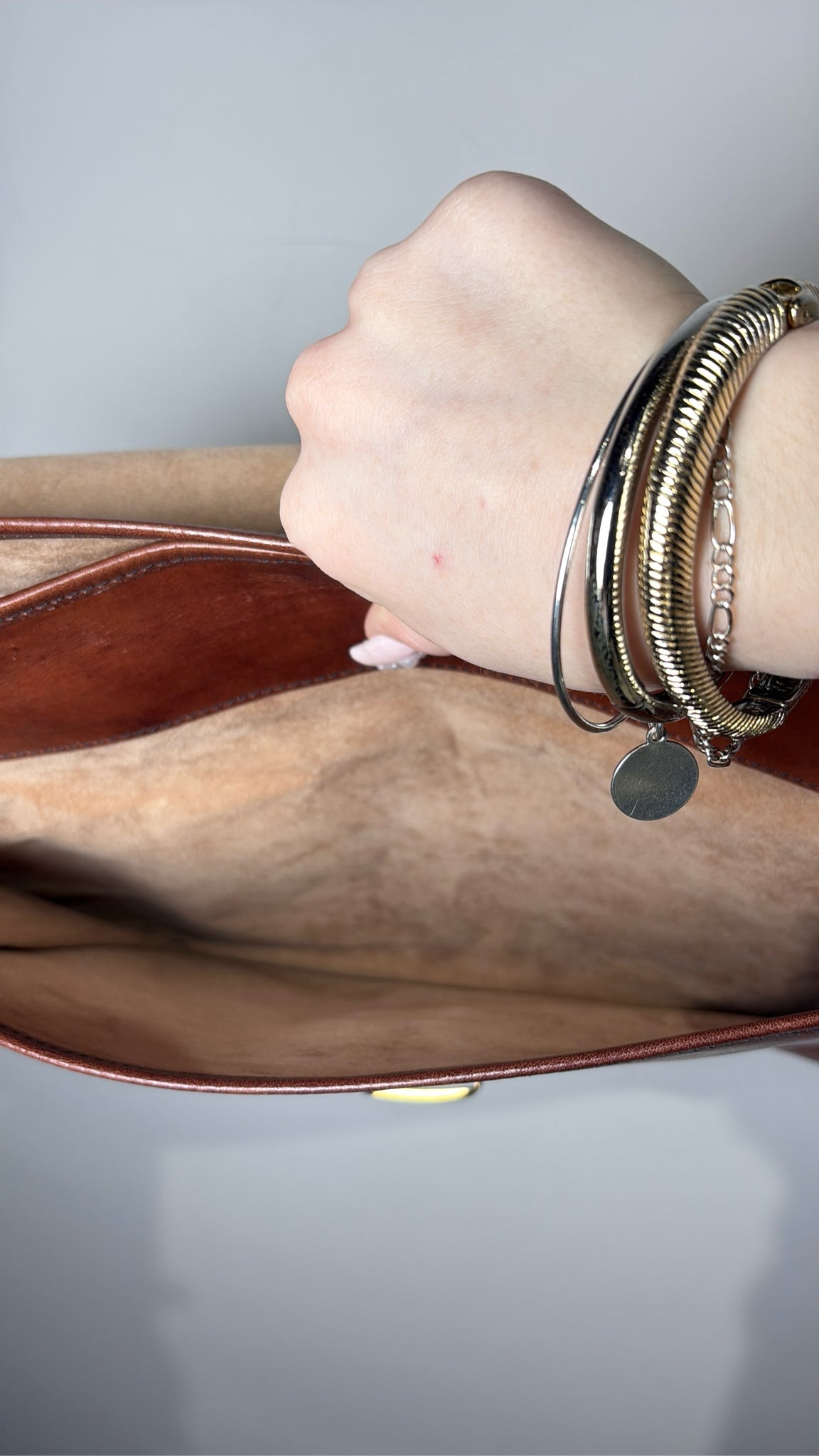 Men's Oroton  Leather Cognac Small Briefase