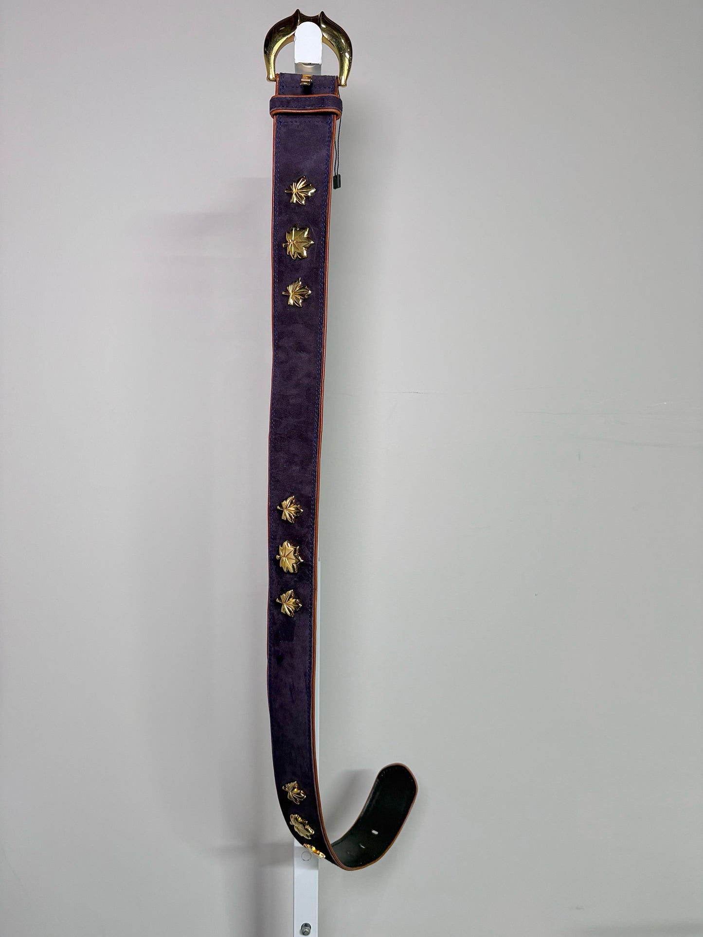 Escada Suede Leather 40 (S, XS) Vintage Purple Belt