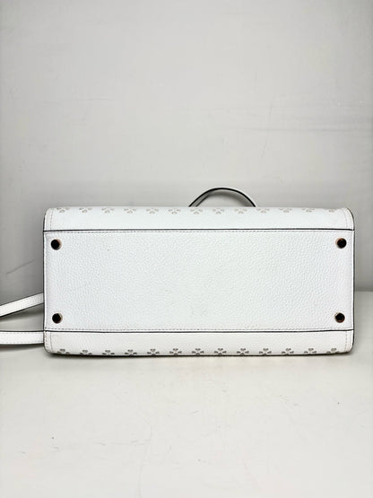 Kate Spade New York Rowe Perforated Leather Pre-owned White Tote