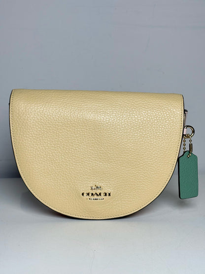 Coach Colorblock Leather Like-New Yellow, Pink, Green Leather Small Purse