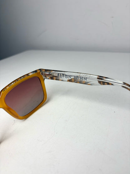 Elton John Eyewear Women's Pre-owned Blue Acetate Sunglasses