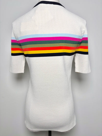 Women Size M Tory Burch Cream Stripe NWT Top