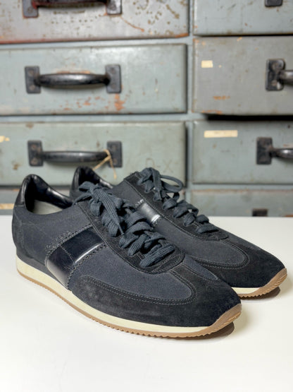 Tom Ford Black Canvas Solid 11 Men's Tennis Shoes