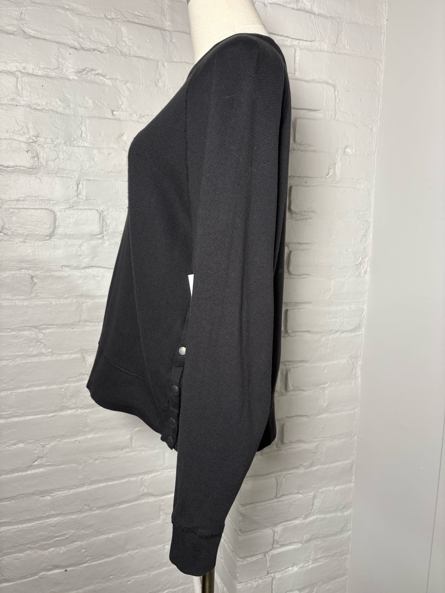 Women Size M Rag & Bone Black Cotton Sweater