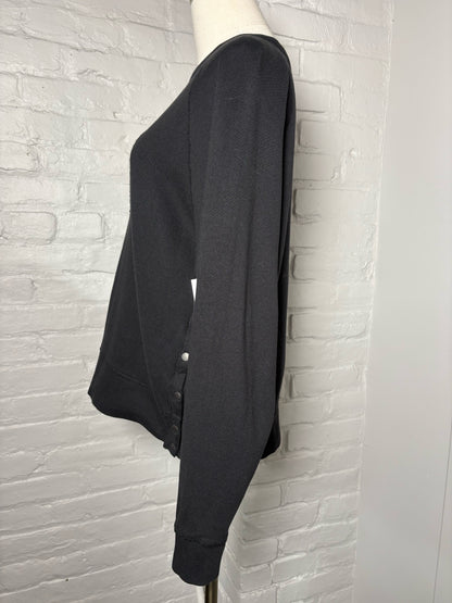 Women Size M Rag & Bone Black Cotton Sweater
