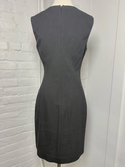 Women Size 8 Diane Von Furstenberg Black Knitted Vintage Dress