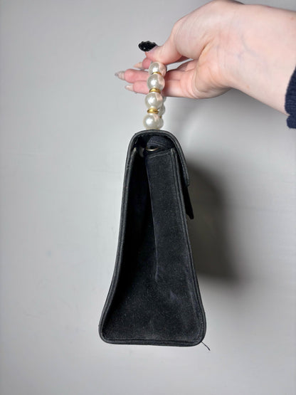 Cabrelli Black Suede Vintage Pre-owned Small Purse