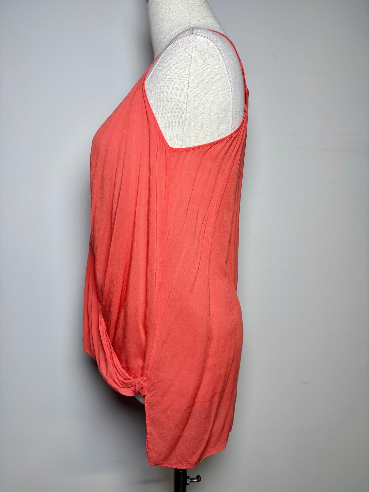 Women Size P Helmut Lang Orange Solid Top