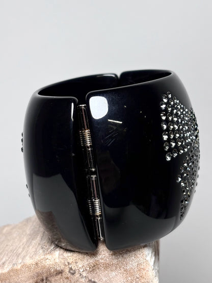 Chanel Crystal-Encrusted Logo, Bow Vintage Bracelet