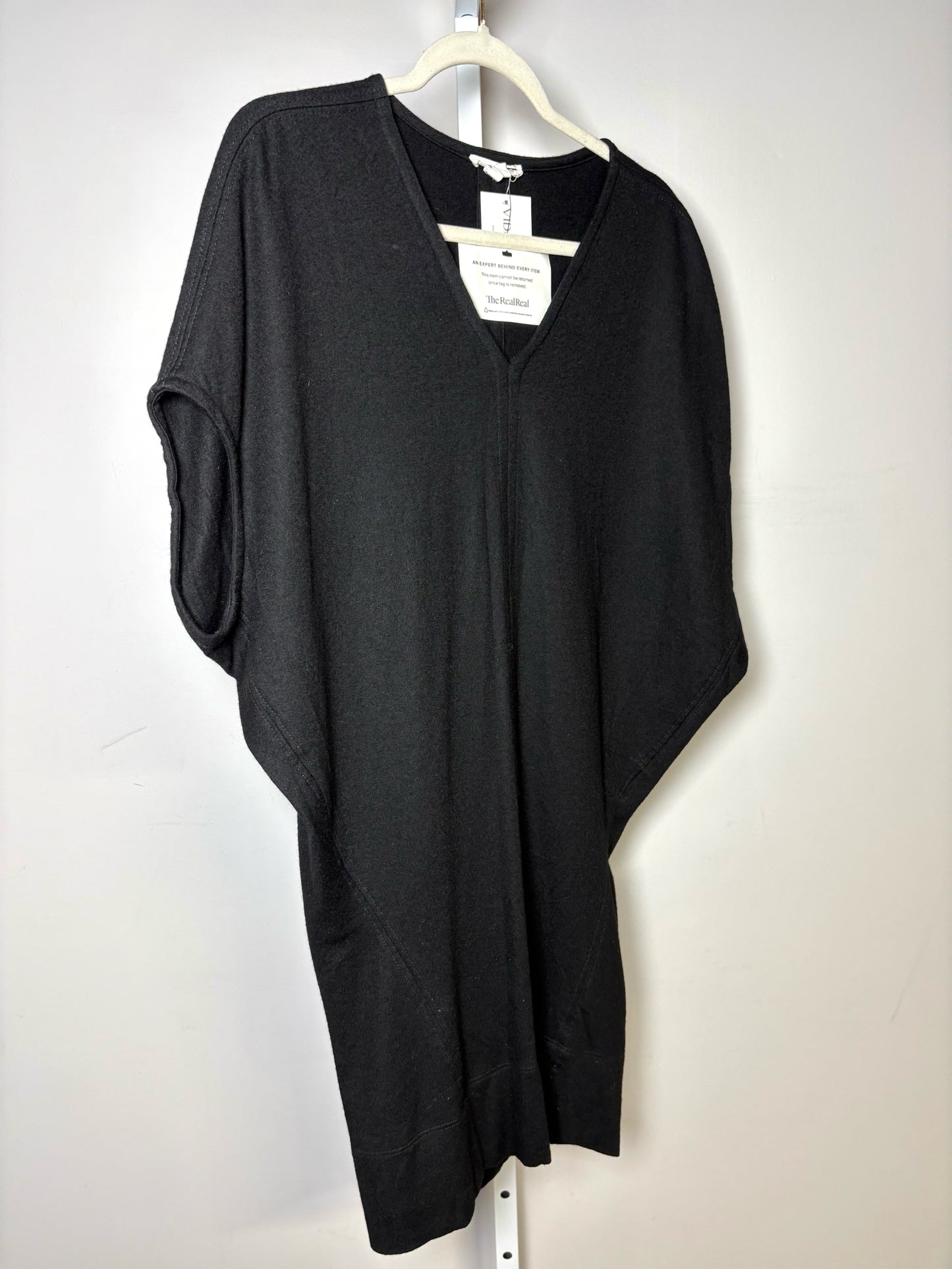 Women Size S Helmut Lang Black Pure Wool Dress