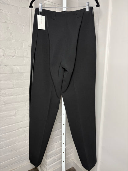 Women Size 48 (Small) Giorgio Armani Black Solid Pants