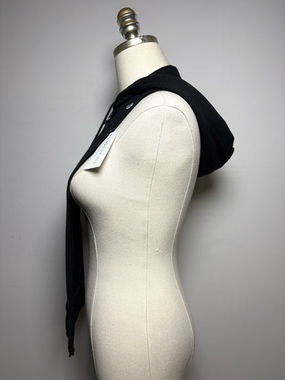 Women's One Size Veronica Beard Black Pure Cotton Hooded Pre-Owned Dickey Insert