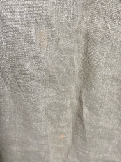 Byblos Tan Linen Blend Solid Men's Vintage Shirt