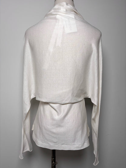 Women Size 38 (2 US) Angelos Figus White Solid Shirt