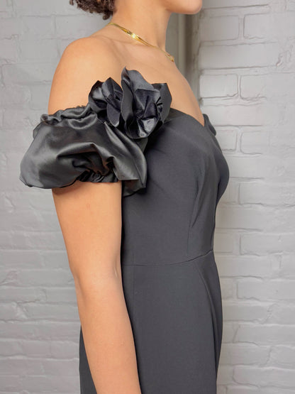 Women Size 6 Marchesa Notte Black Cocktail NWT Dress