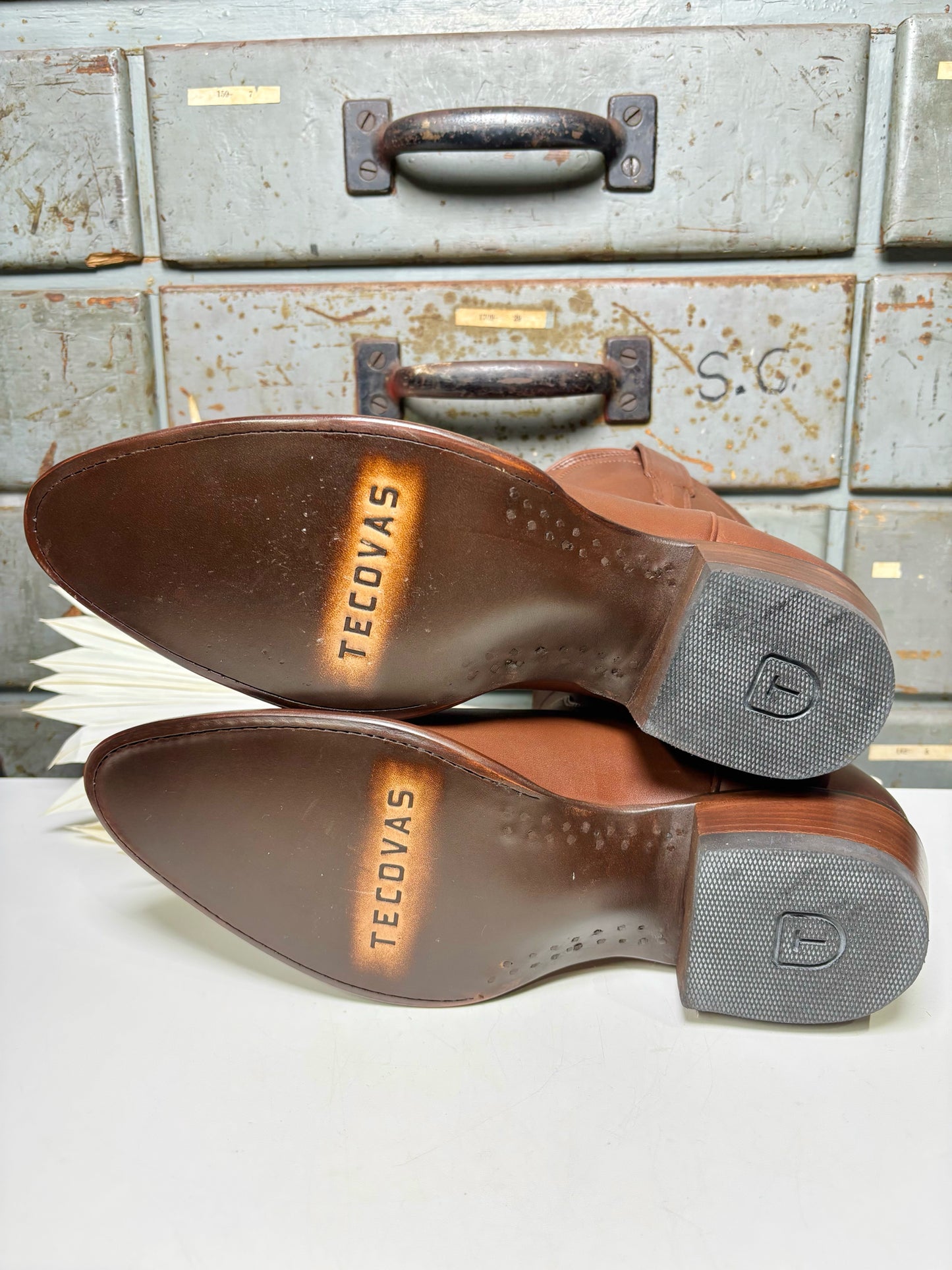 W Shoe Size 12 Tecovas Brown Leather Ankle NWT Boots