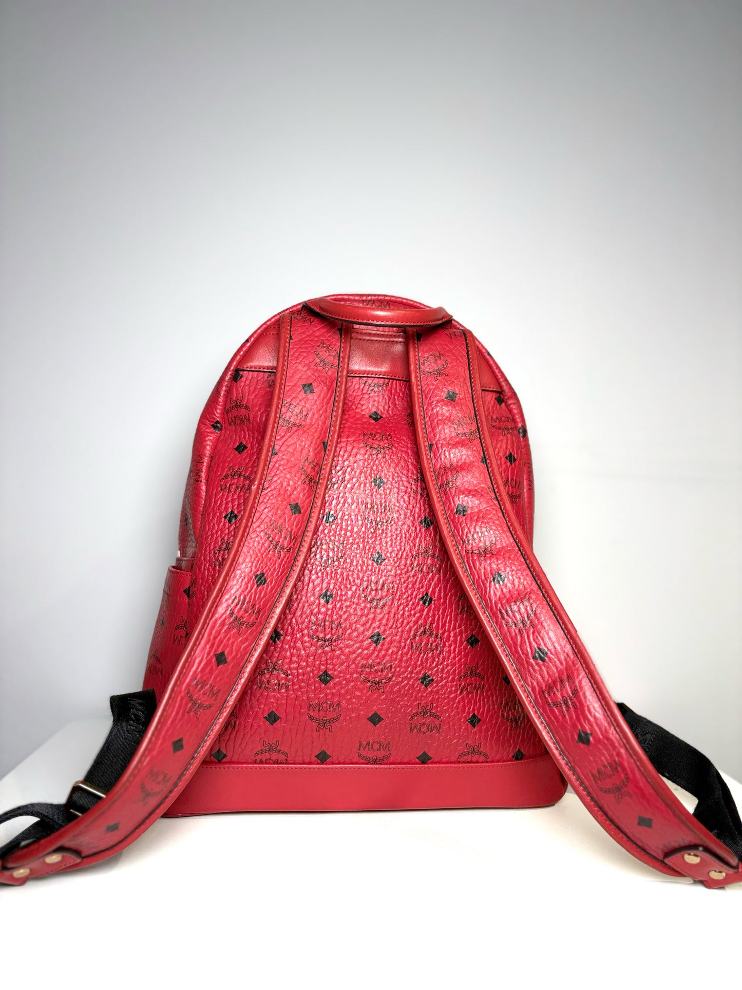 Visetos MCM Red Backpack