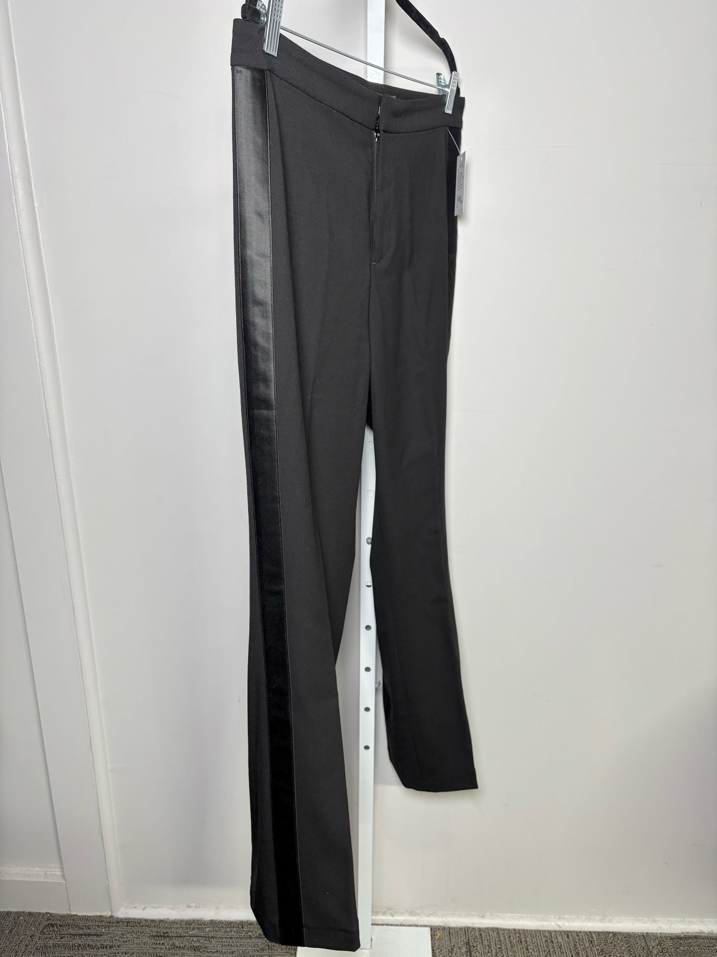 Women Size 14 Lauren Ralph Lauren Black Tuxedo Stripe Pants