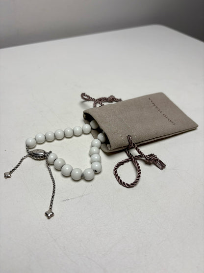 Authentic David Yurman Beads Pre-owned White Agatte Spiritual Beads Bracelet