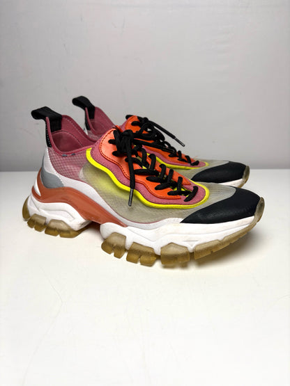 W Shoe Size 7 Moncler Leave No Trace Multi-Color PVC Pre-owned Sneakers