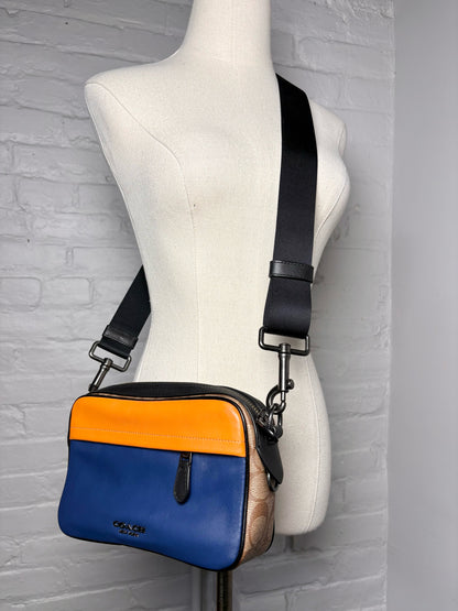 Coach Graham Crossbody Colorblock Signature Leather, Canvas