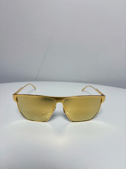 Metal Bottega Veneta Pre-owned Gold Sunglasses