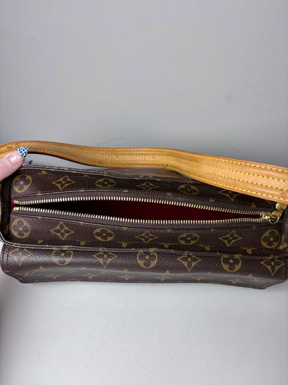 Louis Vuitton Vivacite MM Monogram Coated Canvas Authentic Bag Pre-owned