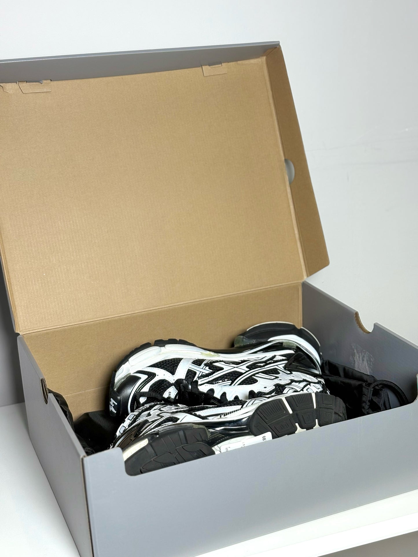 Balenciaga Black & White Abstract Men's Sneakers