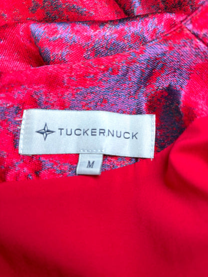 Women Size M Tuckernuck Purple, Red Jacquard Poly Blend Women's Pre-owned Dress