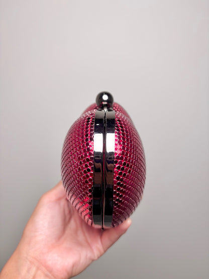 Metal Whiting & Davis Mesh Metal Pre-owned Red Mini Purse