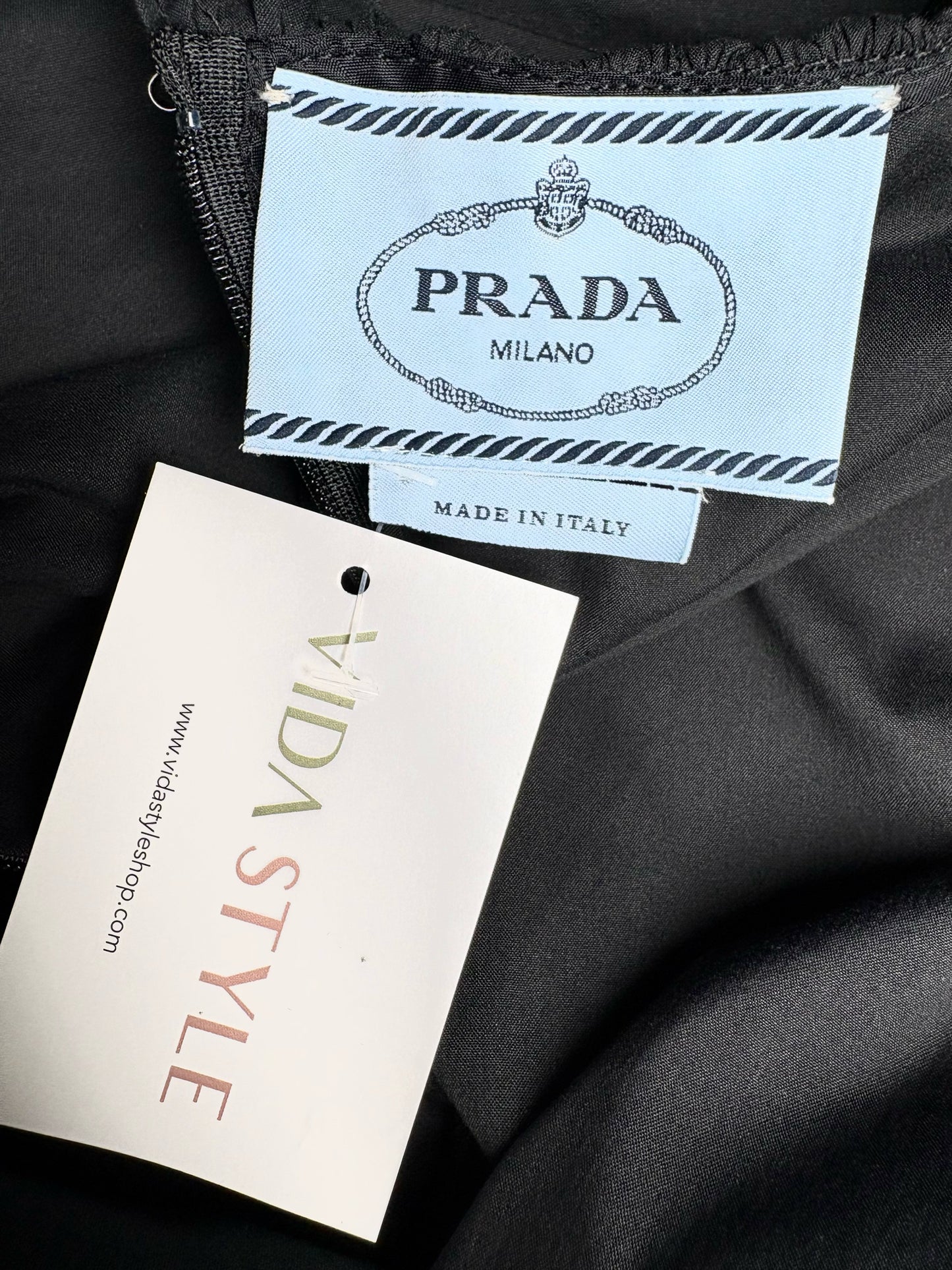 Women Size 42 ( 6 US) Prada Black A-line Cotton Dress