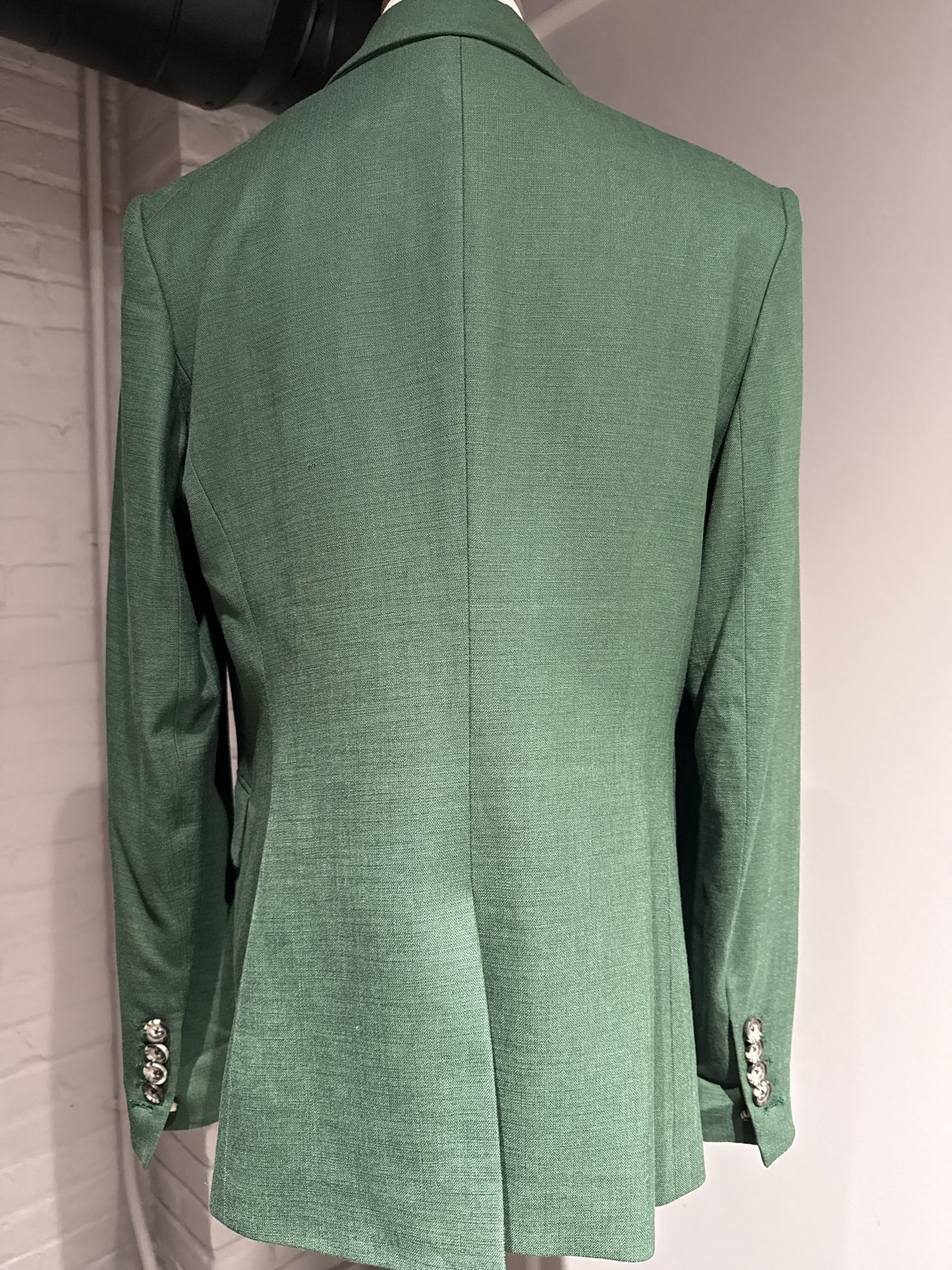 Women Size 8 Veronica Beard Hunter Green Double-breasted Blazer
