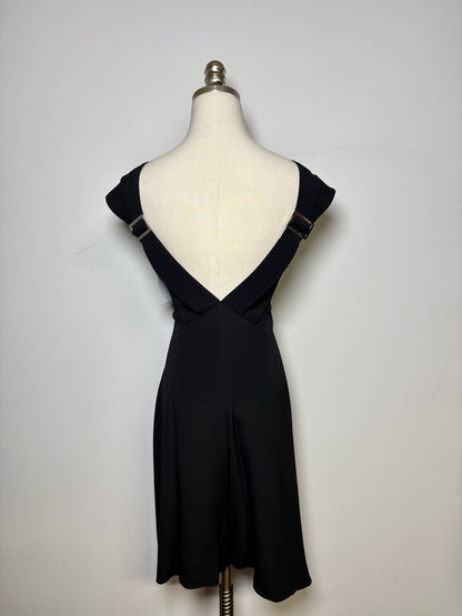 Women Size 2 (S) Derek Lam Black Wide Leg Romper
