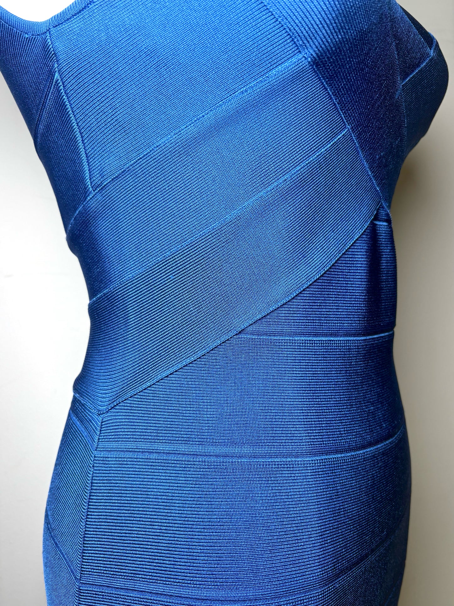 Women Size S Herve Leger Paris Blue Bandage Bodycon Dress
