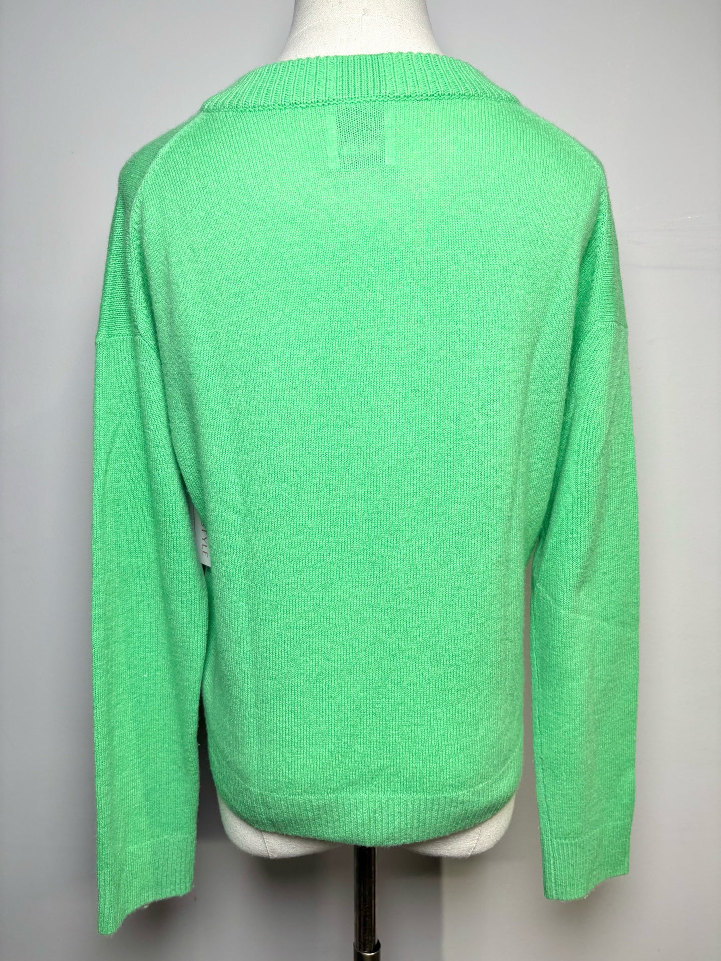 Women Size M Allude Mint Green Solid Cashmere Sweater