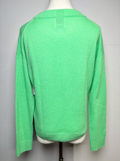 Women Size M Allude Mint Green Solid Cashmere Sweater