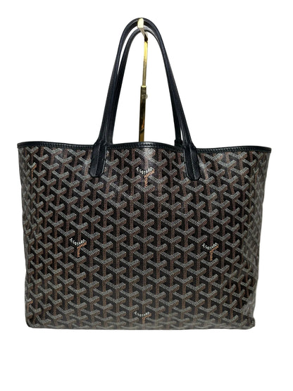 Black and brown Goyard tote