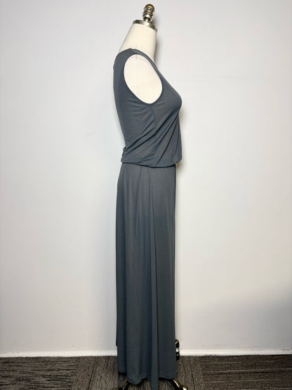 Women Size 3 Y's Yohji Yamamoto Charcoal/Gray Sleeveless Pre-owned Midi Dress