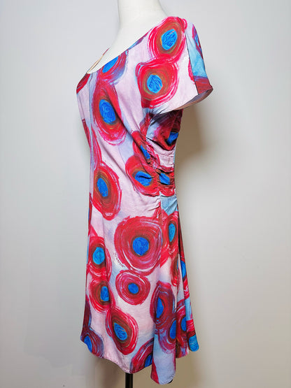 Women Size 46 Marni Red Swirl Dress