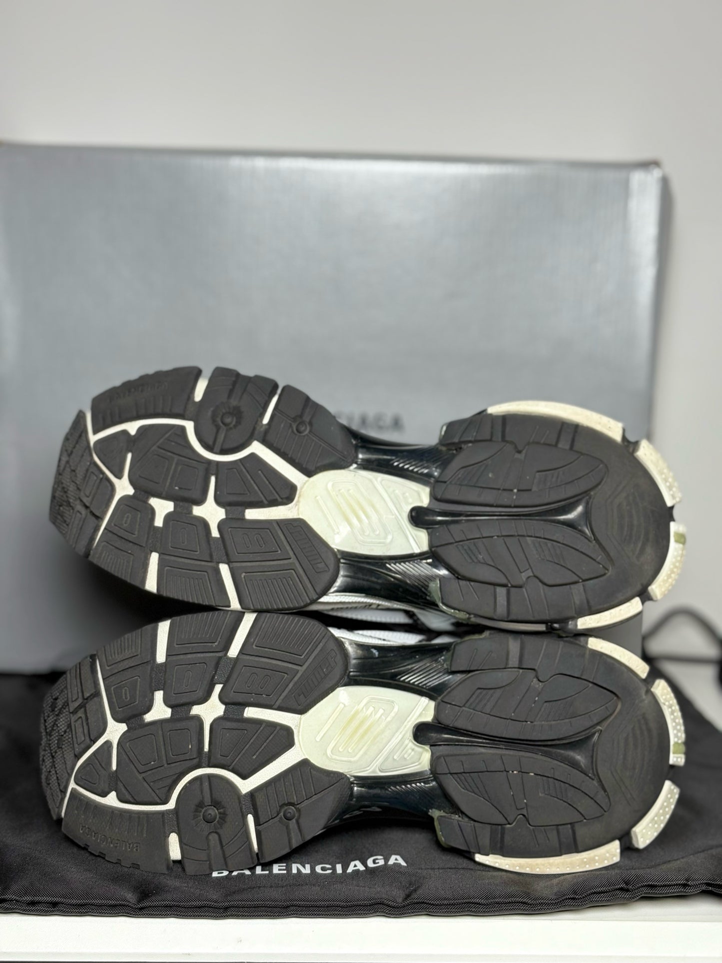 Balenciaga Black & White Abstract Men's Sneakers