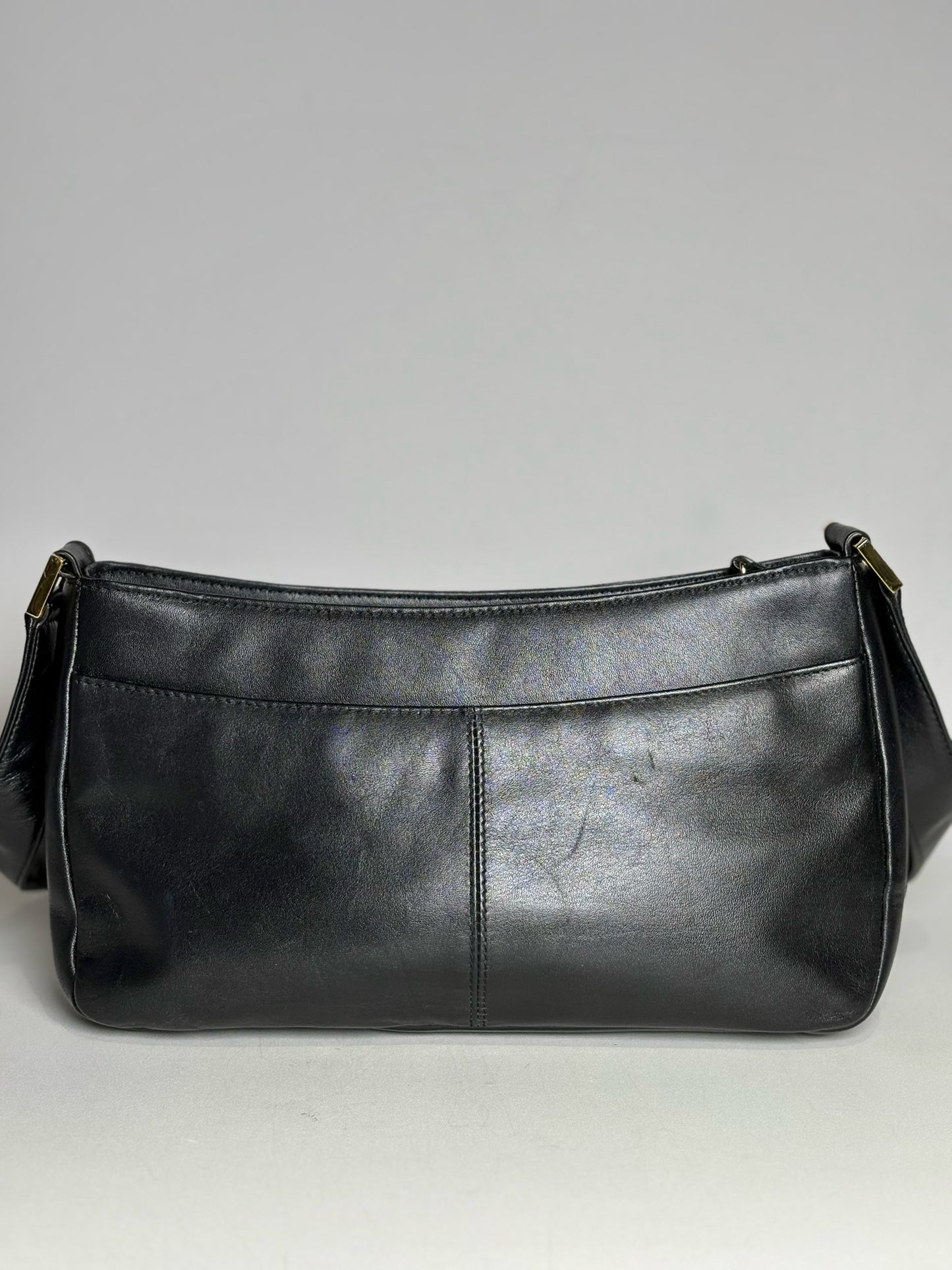 Women's Etienne Aigner Solid Vintage Leather Pre-owned Black Small Purse