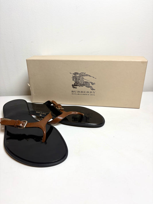 W Shoe Size 39 (9) Burberry Black Women's Sandals