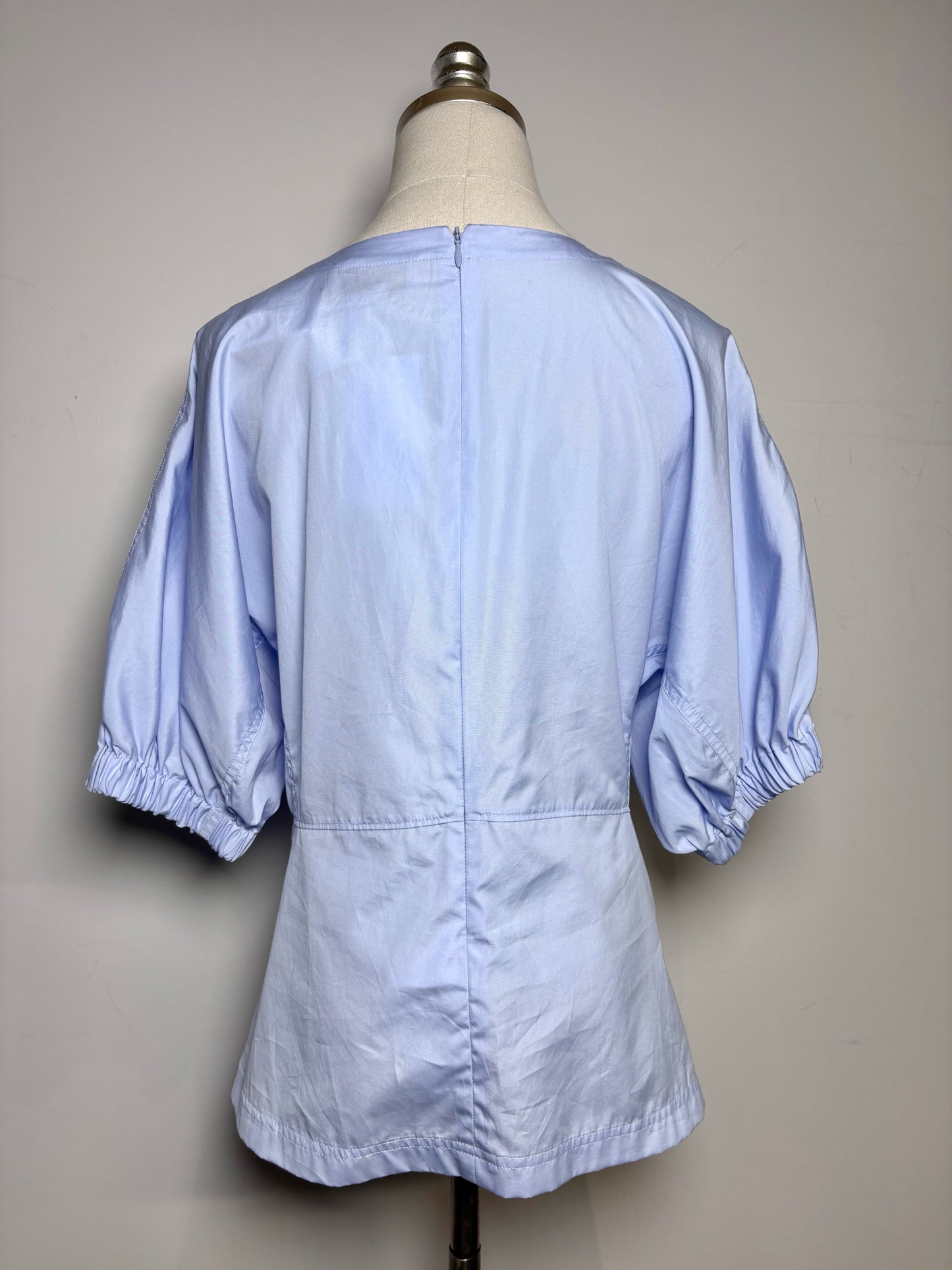 Women Size 8 3.1 Phillip Lim Light Blue Solid 100% Cotton Women's Top