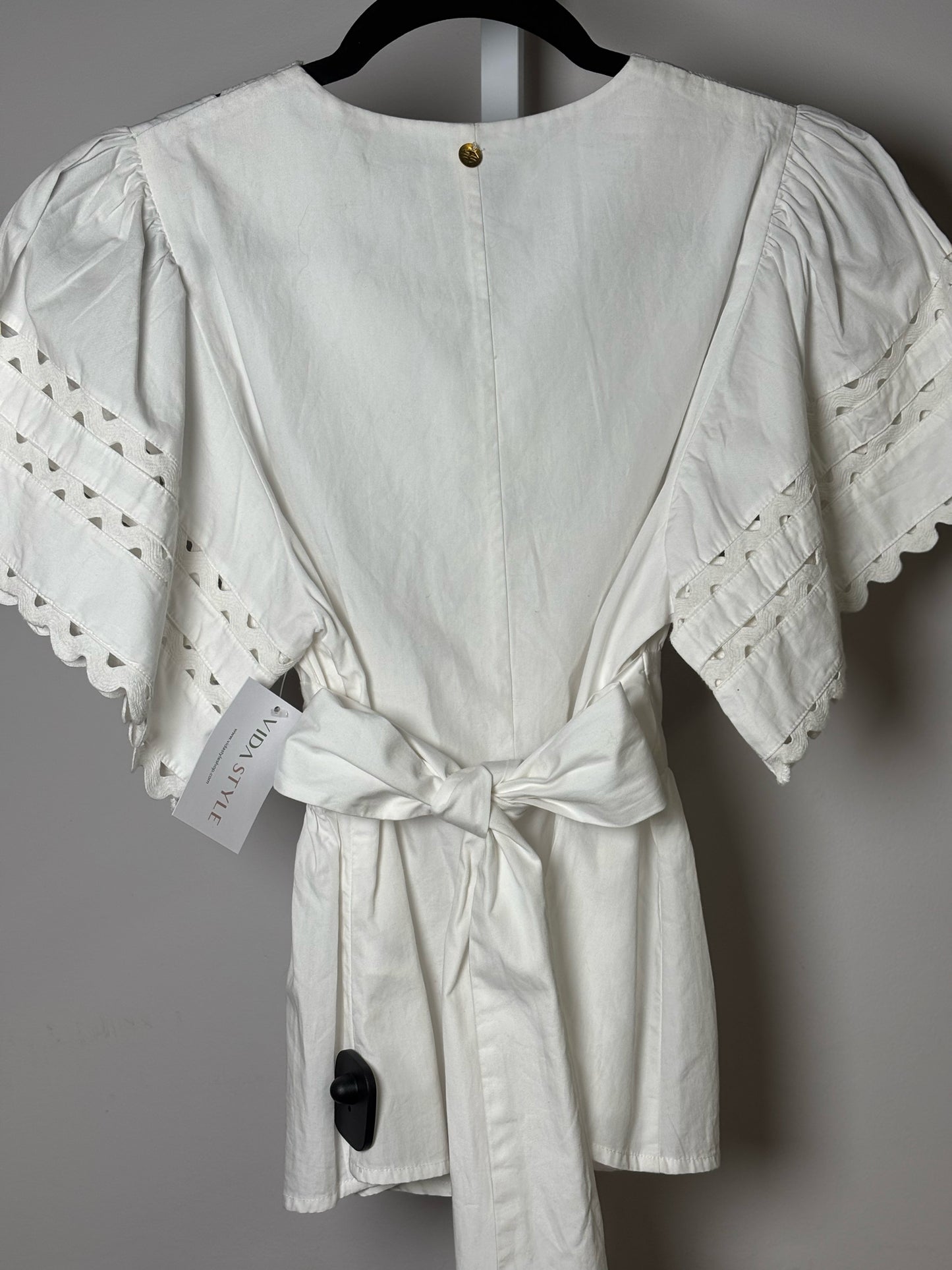 Women Size XS Antik Batik White Solid Cotton NWT Blouse