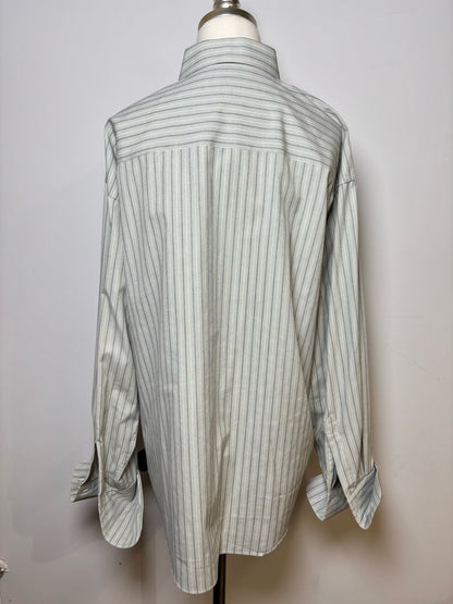 Mens Size XL Yves Saint Laurent Gray Stripe Men's Shirt