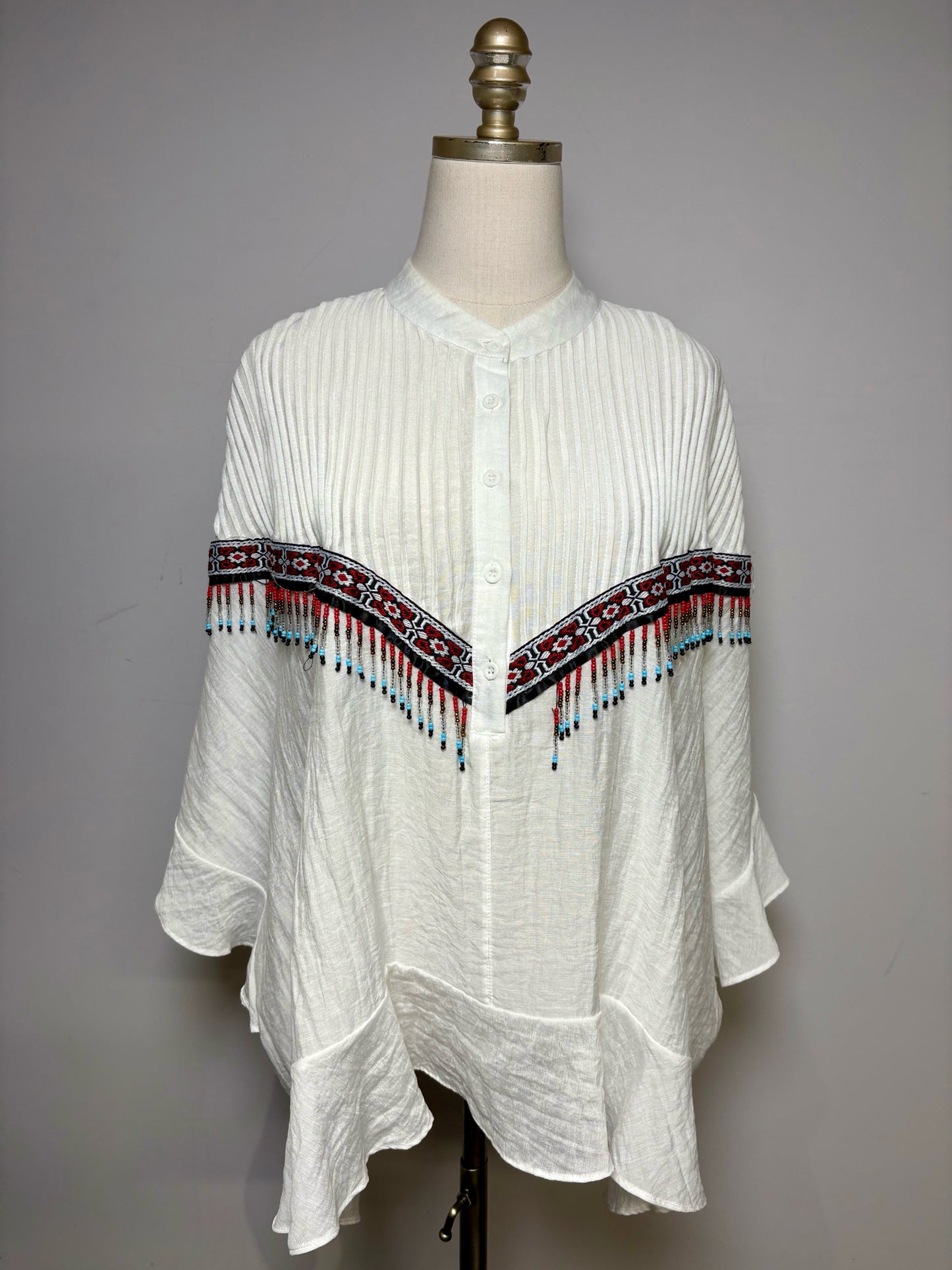 Size 2 (XS/S) Ron David White Solid Women's Pure Cotton Pre-owned Blouse
