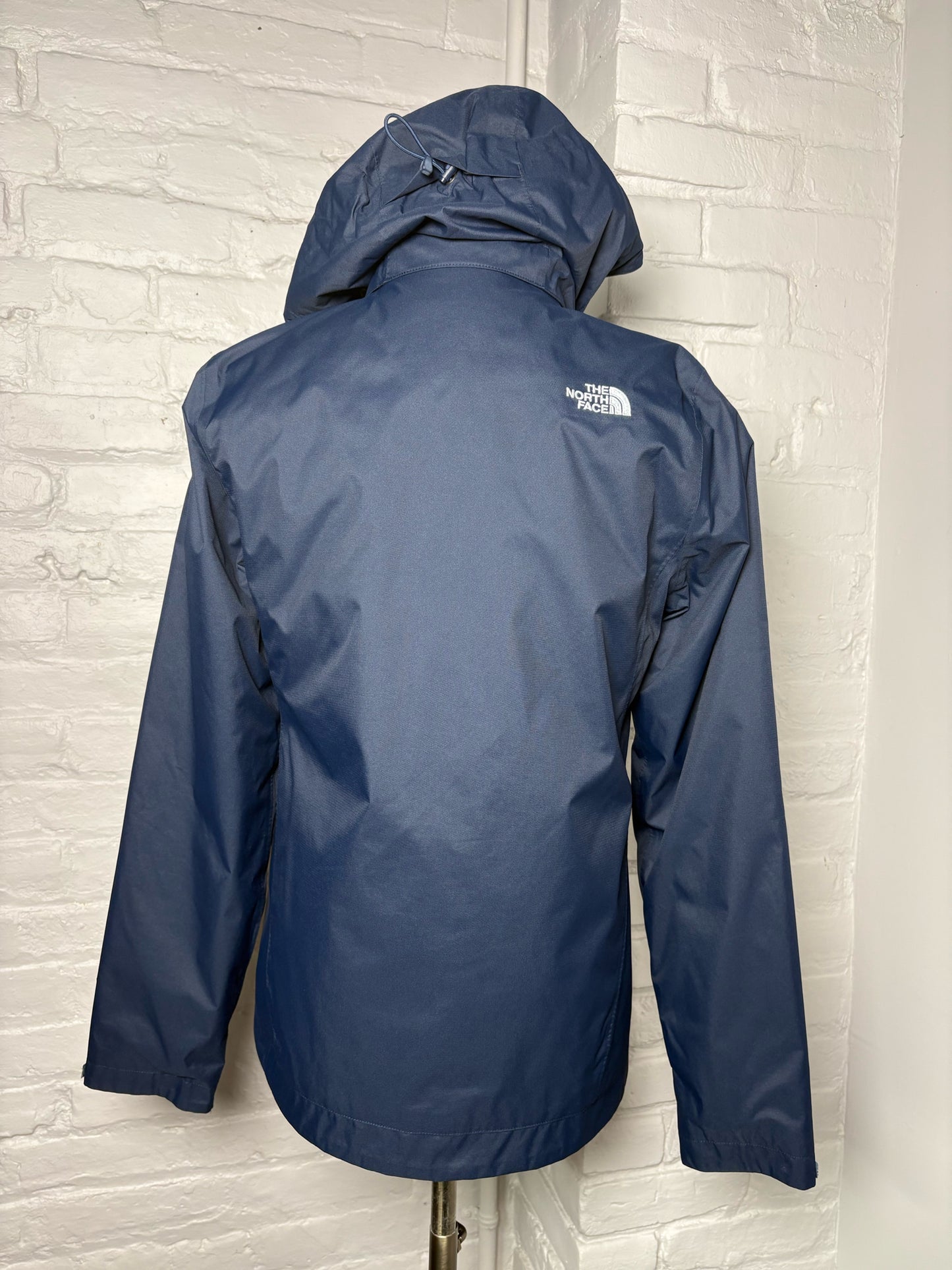 Women Size S The North Face Navy Solid Nylon, Polyester Jacket