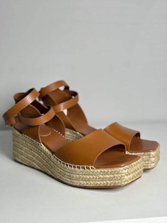 W Shoe Size 42 Lafayette 148 Tan, beige Leather Wedges